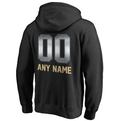 New Orleans Saints Personalized Midnight Mascot Pullover Hoodie Black | NFL