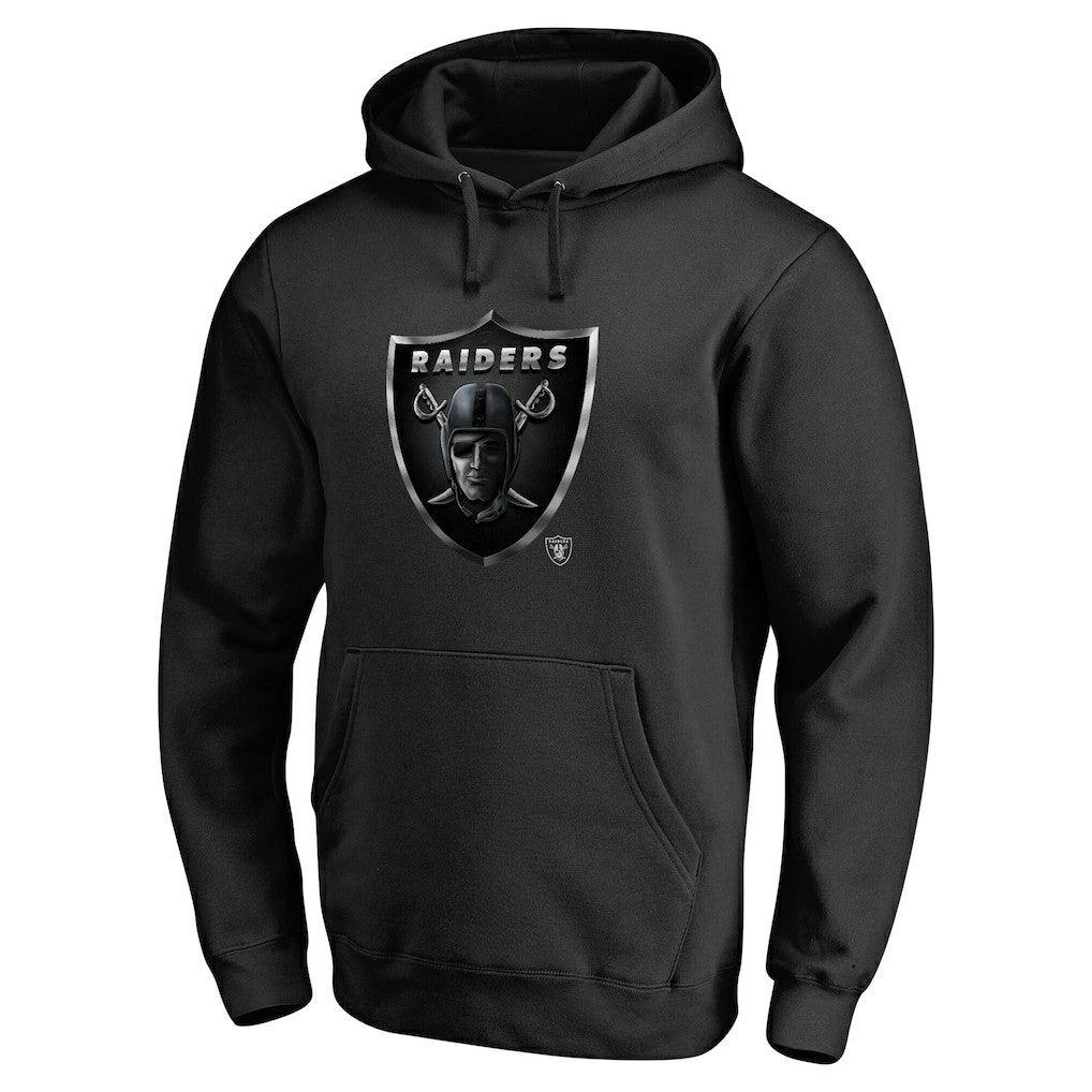 Las Vegas Raiders Personalized Midnight Mascot Pullover Hoodie Black | NFL