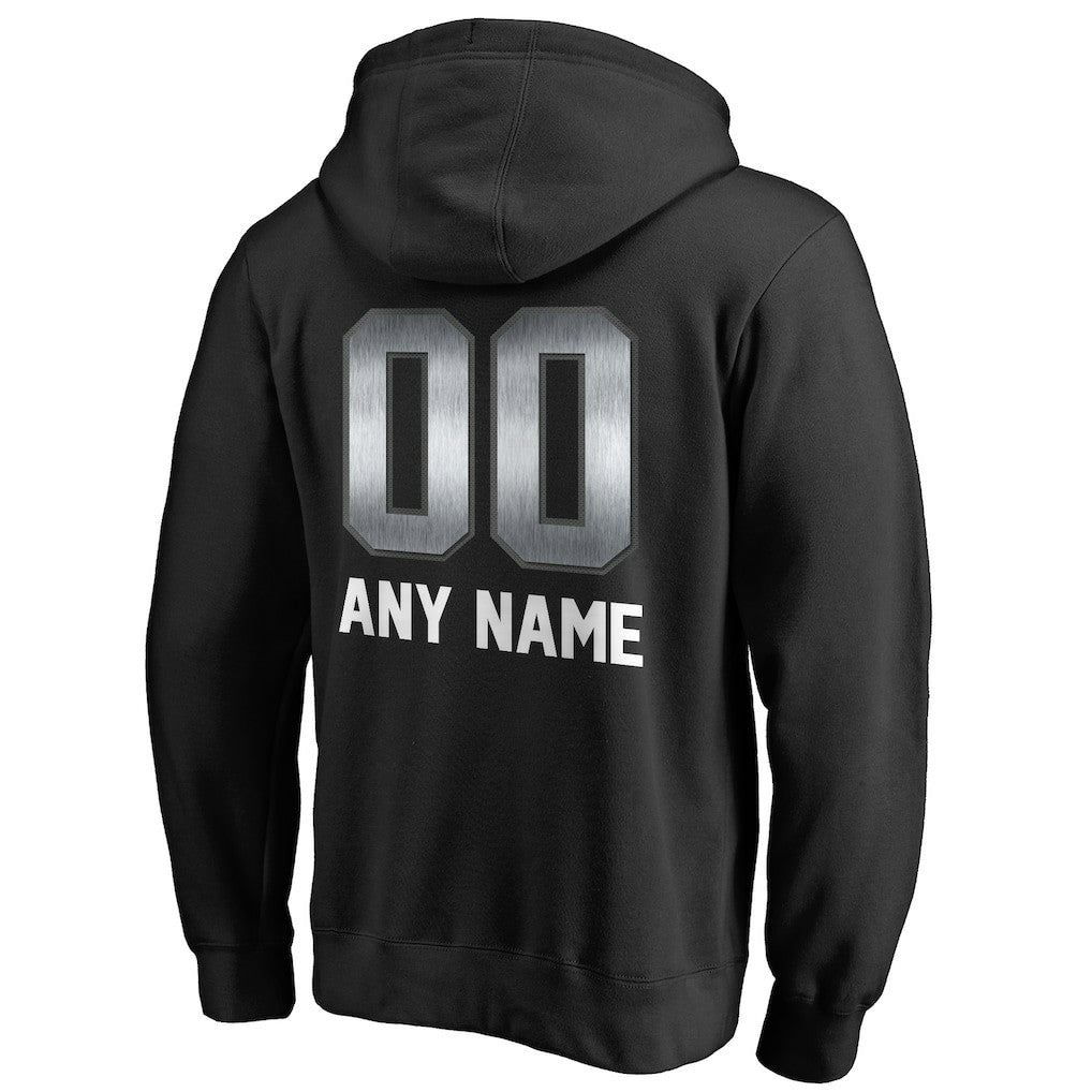 Las Vegas Raiders Personalized Midnight Mascot Pullover Hoodie Black | NFL