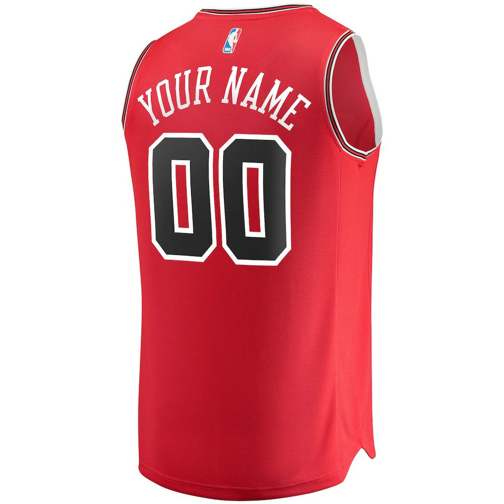 Chicago Bulls Youth Fast Break Custom Replica Jersey Red Icon Edition - NBA