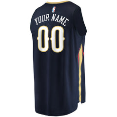 New Orleans Pelicans Youth Fast Break Custom Jersey Navy Icon Edition - NBA