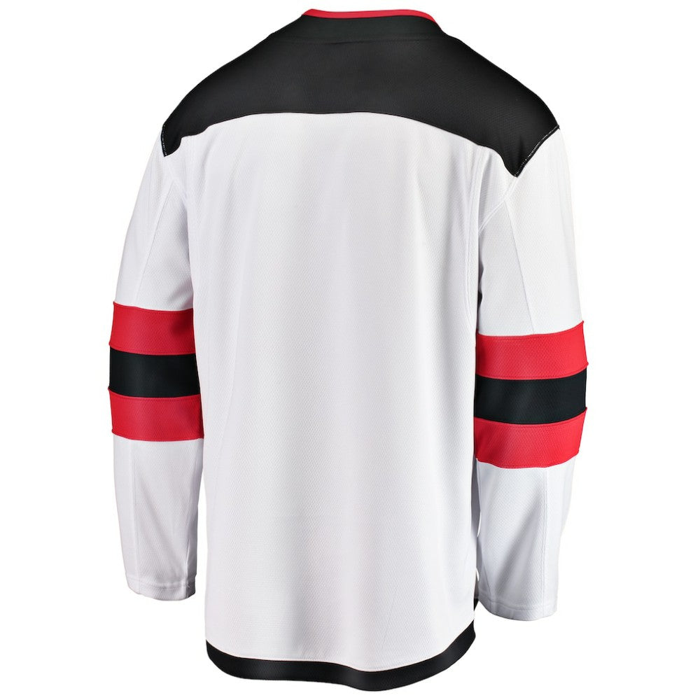 New Jersey Devils Fanatics Youth Away Breakaway Jersey - White - NHL