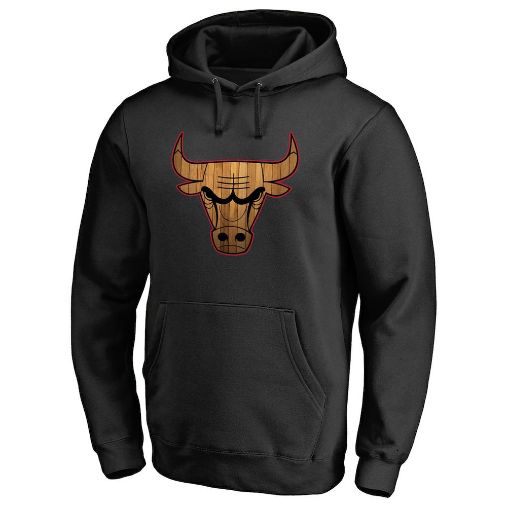 Chicago Bulls Hardwood II Pullover Hoodie Black - NBA