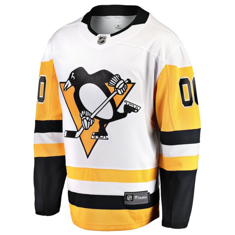 Pittsburgh Penguins Fanatics Away Breakaway Custom Jersey - White - NHL