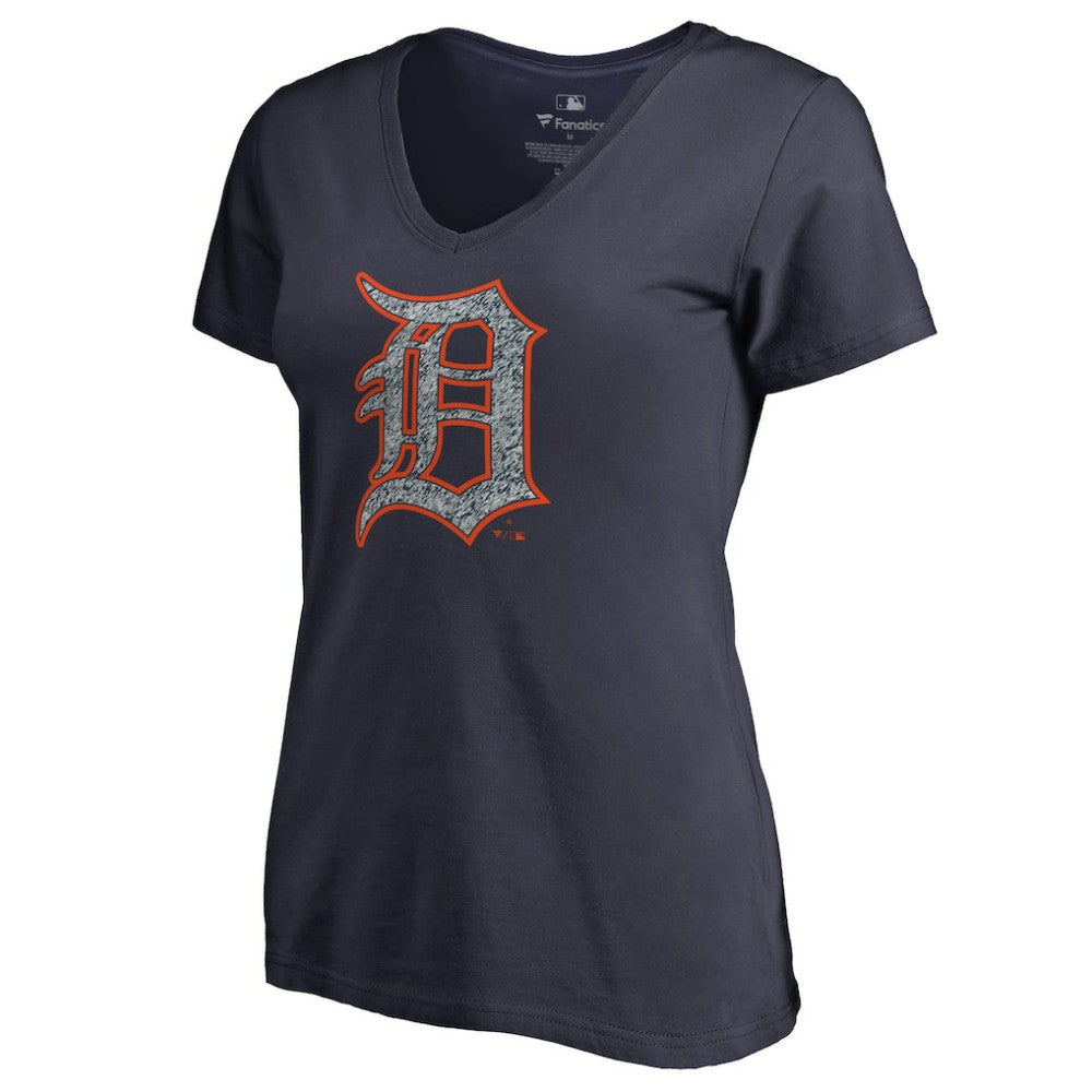 Detroit Tigers Women's Static Logo V-Neck T-Shirt - MLB