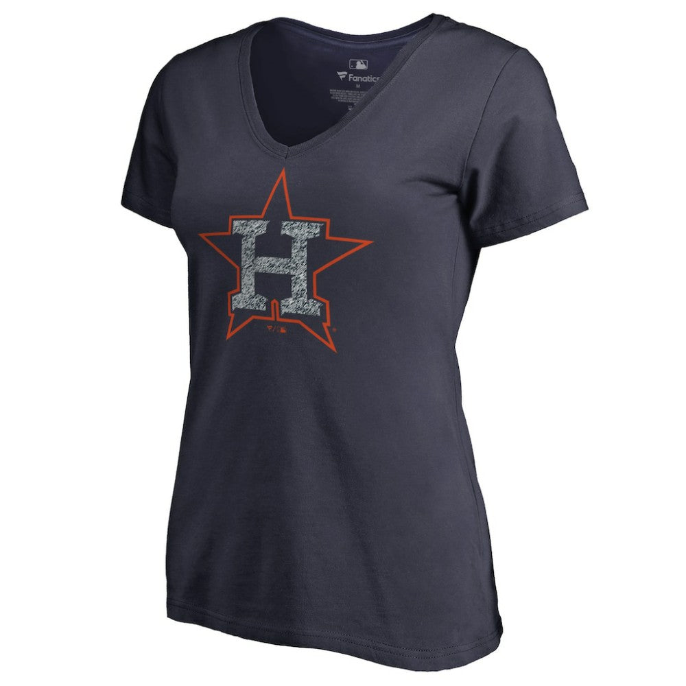 Houston Astros Women's Static Logo V-Neck T-Shirt - MLB