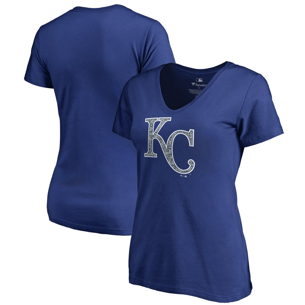 Kansas City Royals Women's Static Logo V-Neck T-Shirt - MLB