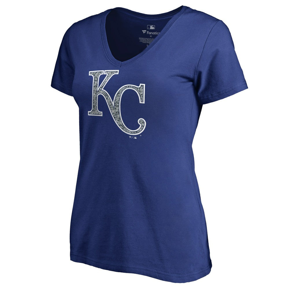 Kansas City Royals Women's Static Logo V-Neck T-Shirt - MLB