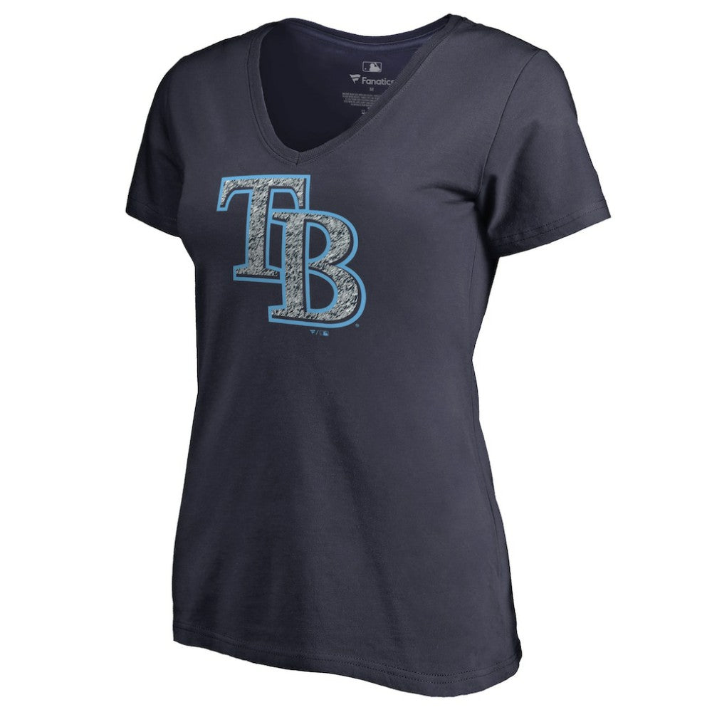 Tampa Bay Rays Women's Static Logo V-Neck T-Shirt - MLB
