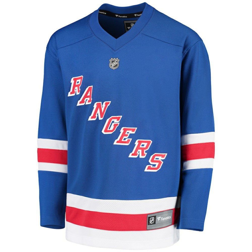 New York Rangers Fanatics Youth Home Replica Blank Jersey - Royal - NHL