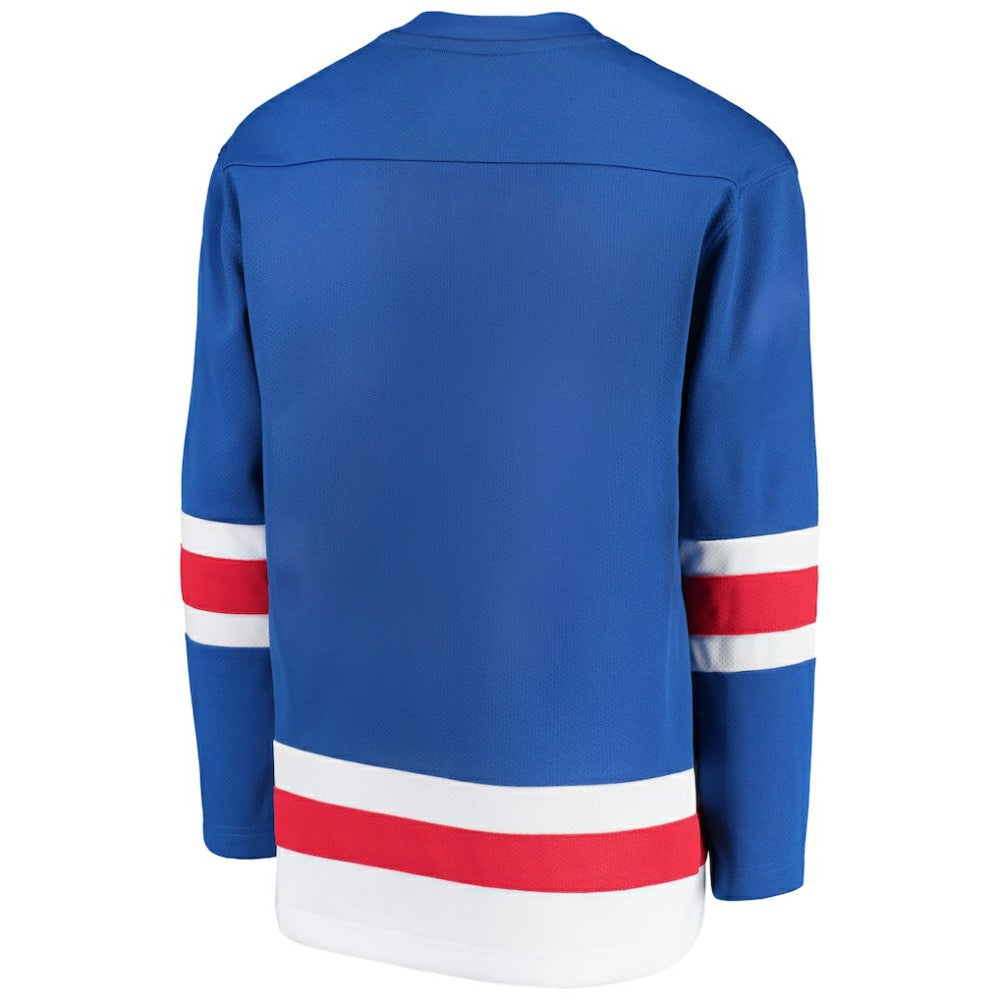 New York Rangers Fanatics Youth Home Replica Blank Jersey - Royal - NHL