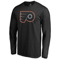 Philadelphia Flyers Static Logo Long Sleeve T-Shirt - Black - NHL