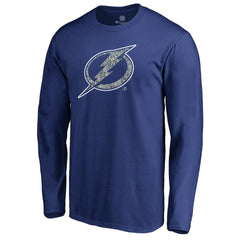 Tampa Bay Lightning Static Logo Long Sleeve T-Shirt - Blue - NHL