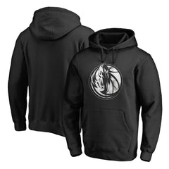 Dallas Mavericks Marble Logo Pullover Hoodie Black - NBA