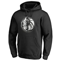 Dallas Mavericks Marble Logo Pullover Hoodie Black - NBA