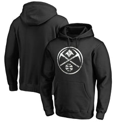 Denver Nuggets Marble Logo Pullover Hoodie Black - NBA