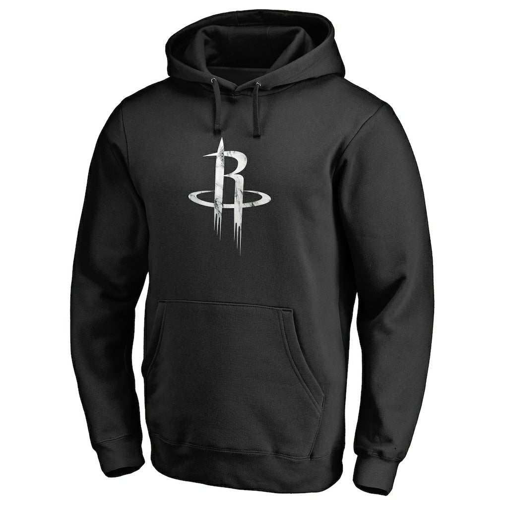 Houston Rockets Marble Logo Pullover Hoodie Black - NBA
