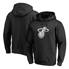 Miami Heat Marble Logo Pullover Hoodie Black - NBA
