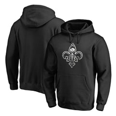 New Orleans Pelicans Marble Logo Pullover Hoodie Black - NBA