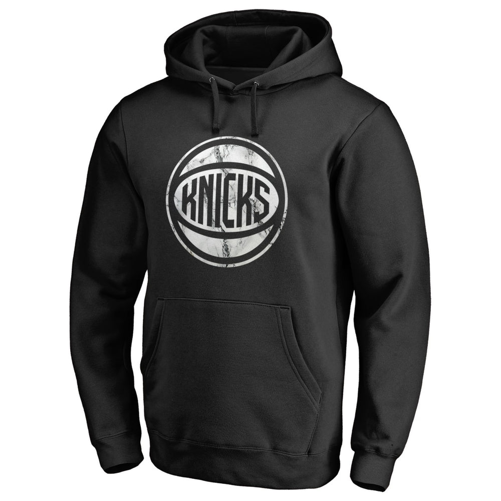New York Knicks Marble Logo Pullover Hoodie Black - NBA