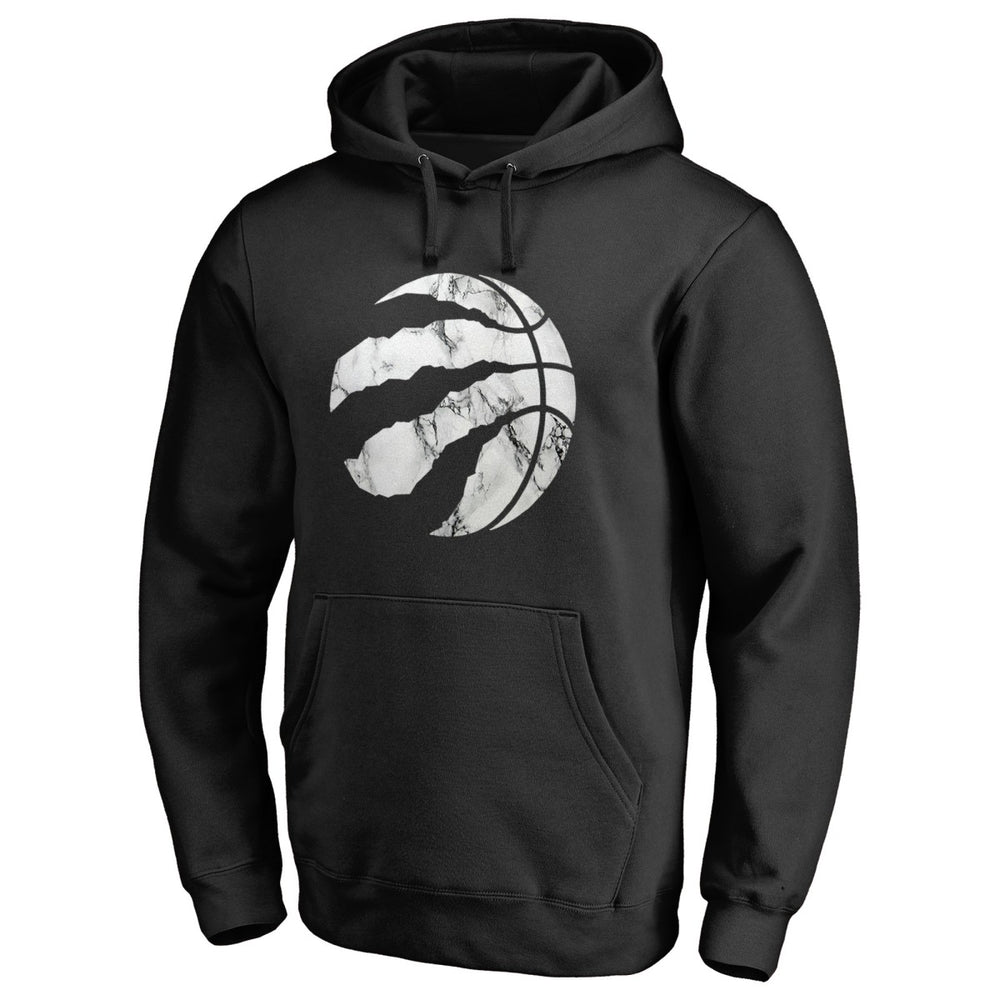Toronto Raptors Marble Logo Pullover Hoodie Black - NBA