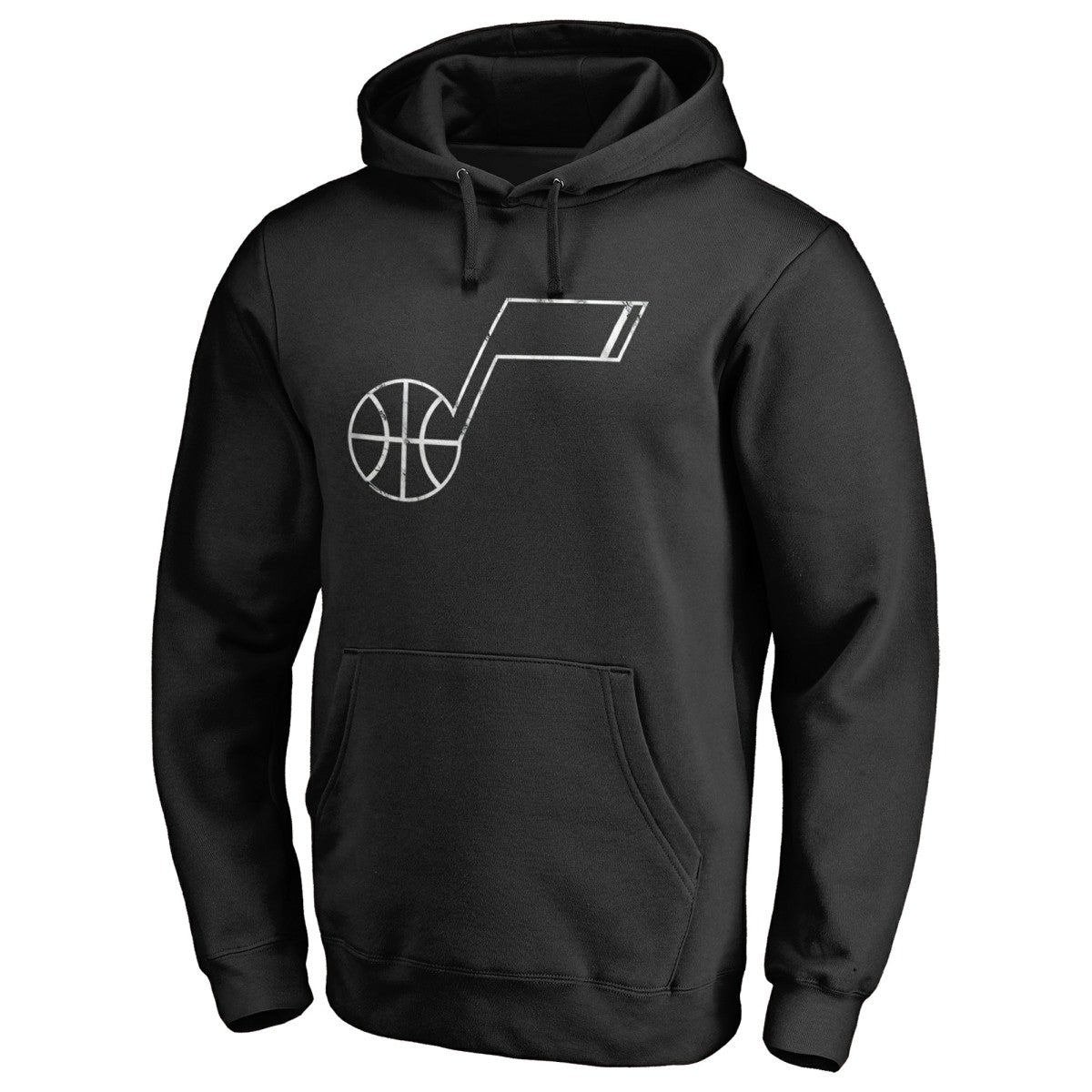 Utah Jazz Marble Logo Pullover Hoodie Black - NBA