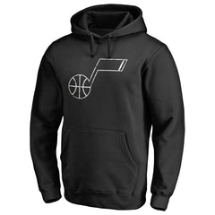 Utah Jazz Marble Logo Pullover Hoodie Black - NBA