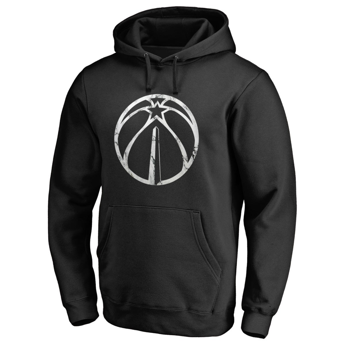 Washington Wizards Marble Logo Pullover Hoodie Black - NBA