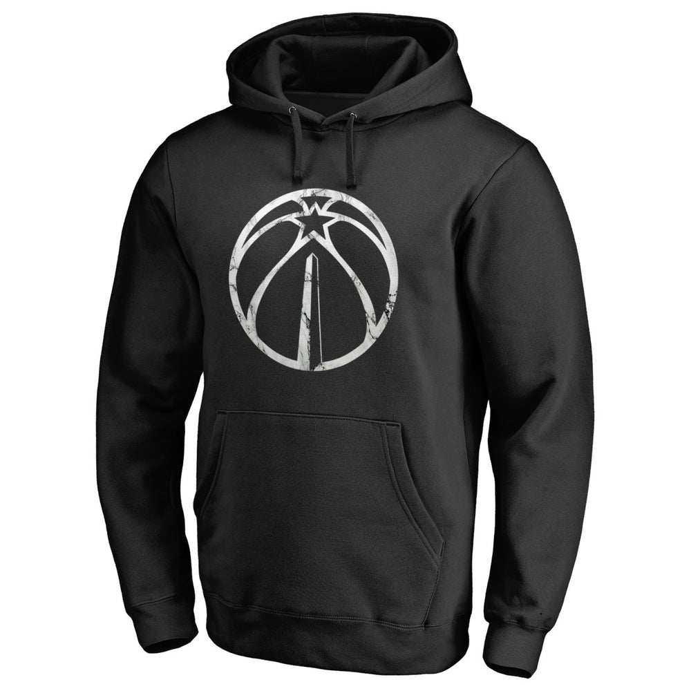 Washington Wizards Marble Logo Pullover Hoodie Black - NBA