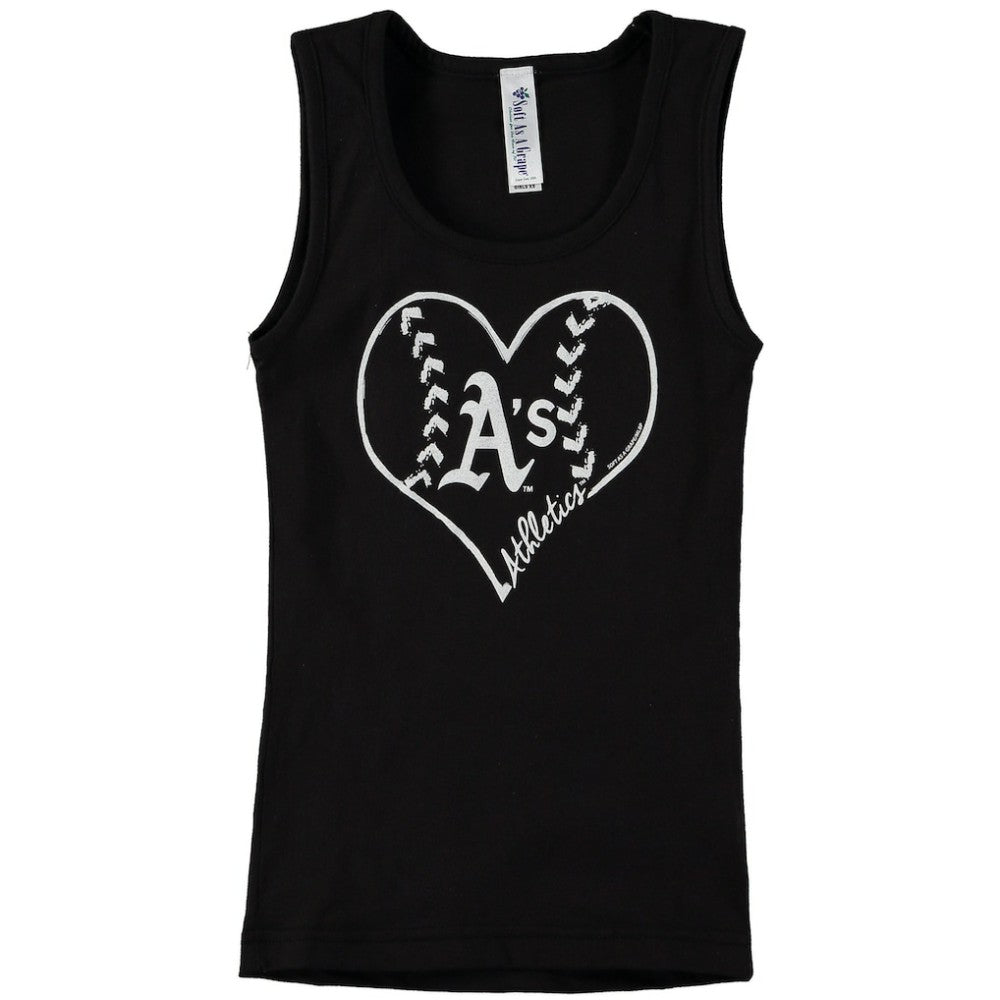 Athletics Soft as a Grape Youth Cotton Tank Top - MLB