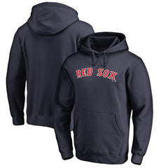 Boston Red Sox Official Wordmark Fitted Pullover Hoodie - MLB