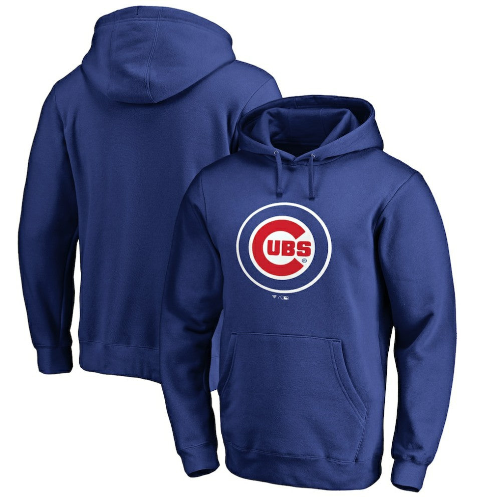 Chicago Cubs Official Wordmark Fitted Pullover Hoodie - MLB