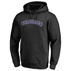 Colorado Rockies Official Wordmark Fitted Pullover Hoodie - MLB