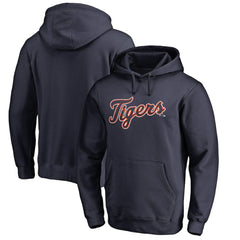 Detroit Tigers Official Wordmark Fitted Pullover Hoodie - MLB