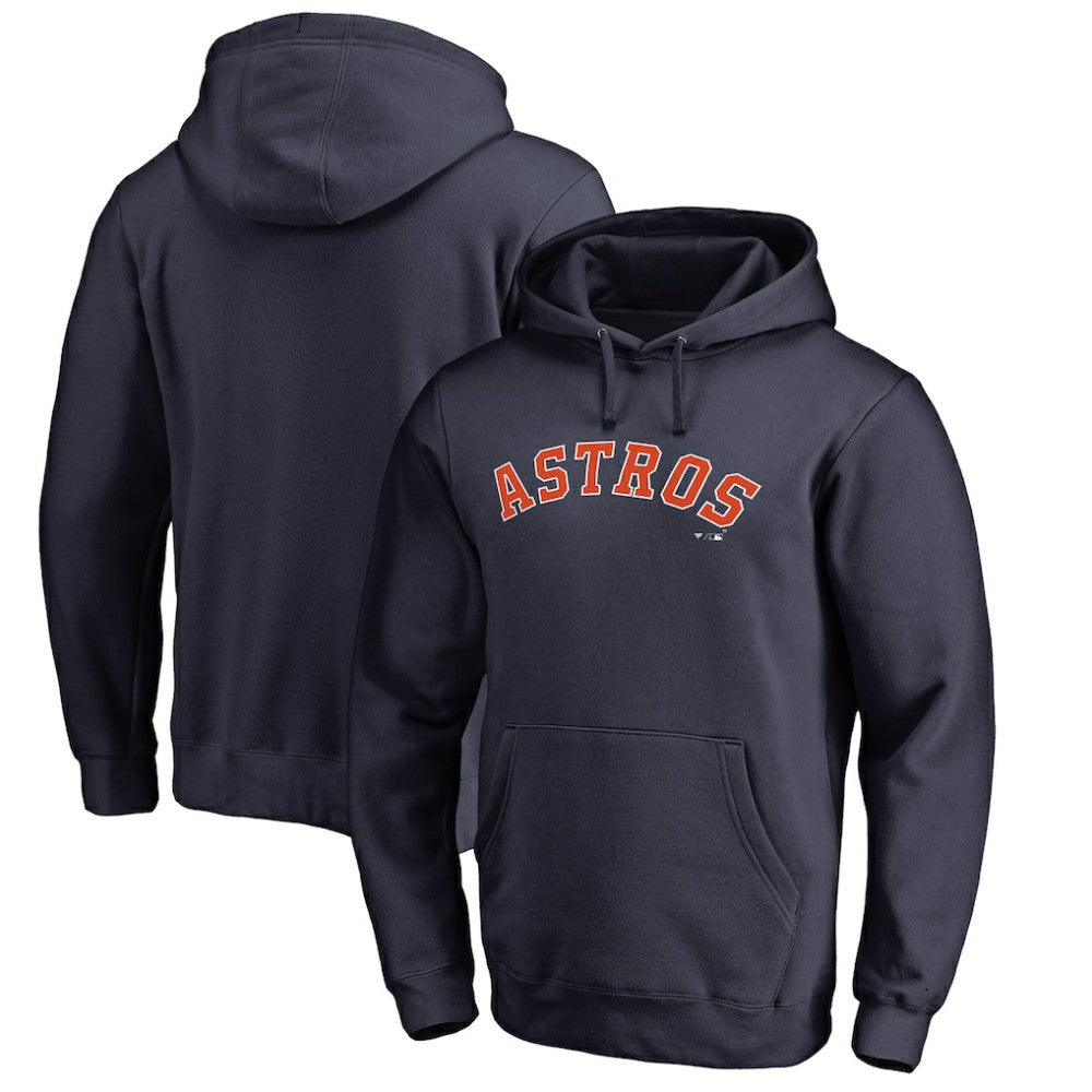 Houston Astros Official Wordmark Fitted Pullover Hoodie - MLB