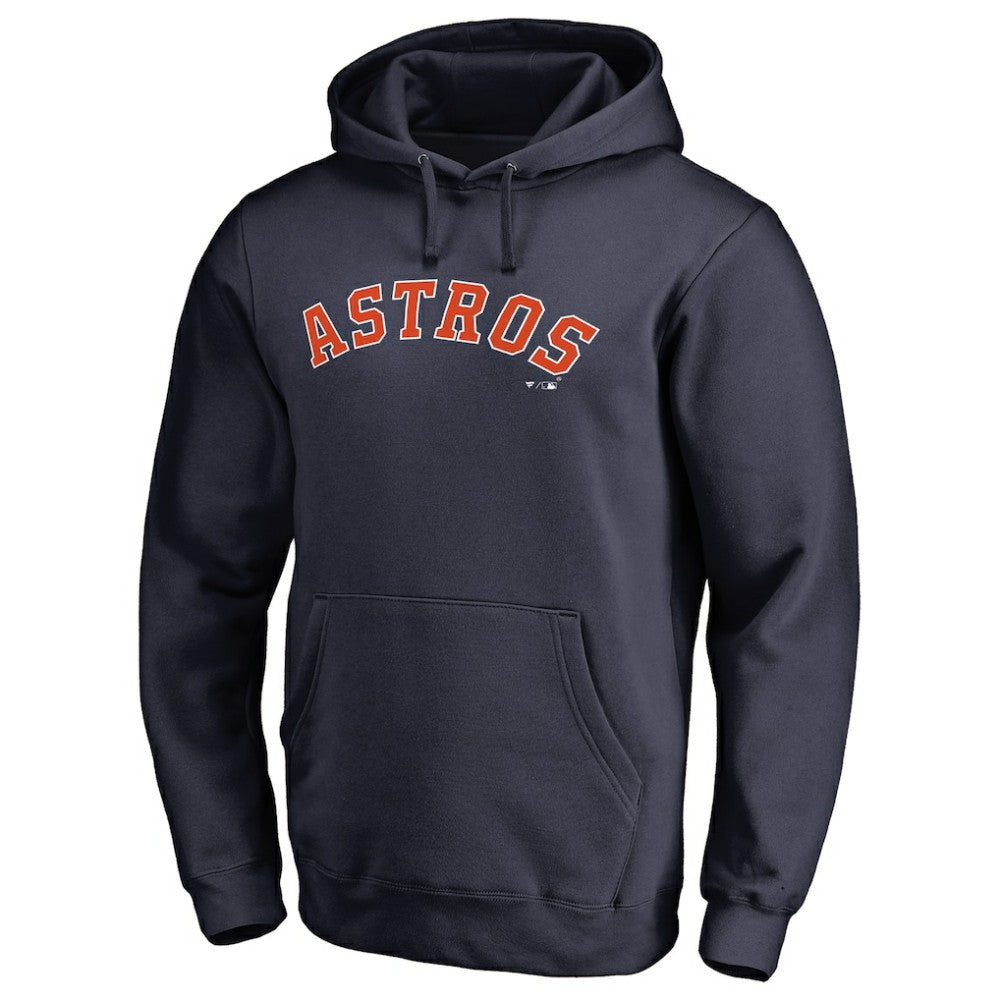 Houston Astros Official Wordmark Fitted Pullover Hoodie - MLB