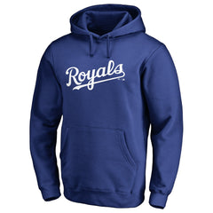 Kansas City Royals Official Wordmark Fitted Pullover Hoodie - MLB