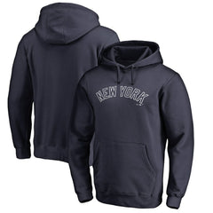 New York Yankees Official Wordmark Fitted Pullover Hoodie - MLB
