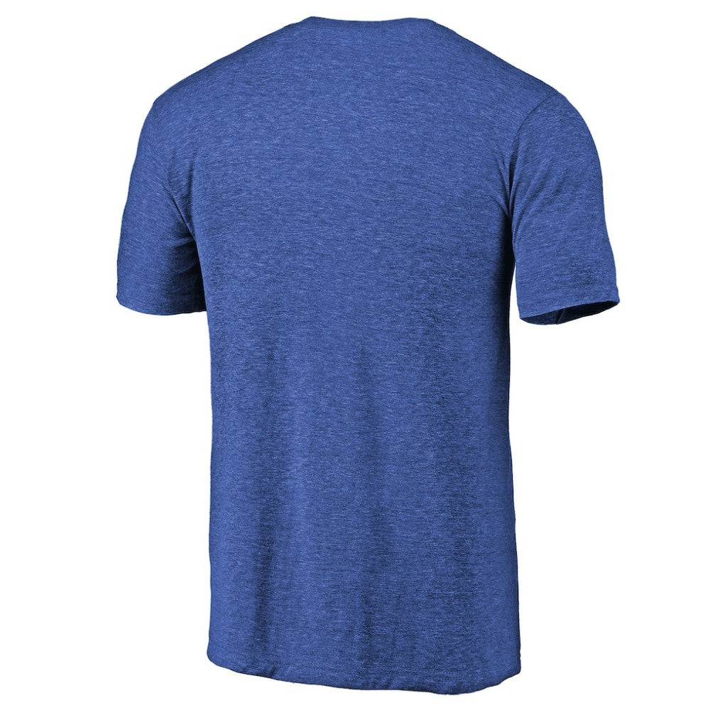 New York Islanders Throwback Vintage Logo Tri-Blend T-Shirt - Royal - NHL