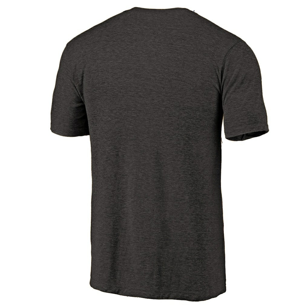 Chicago Bulls Distressed Logo Tri-Blend T-Shirt Black - NBA