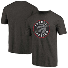 Toronto Raptors Distressed Logo Tri-Blend T-Shirt Black - NBA