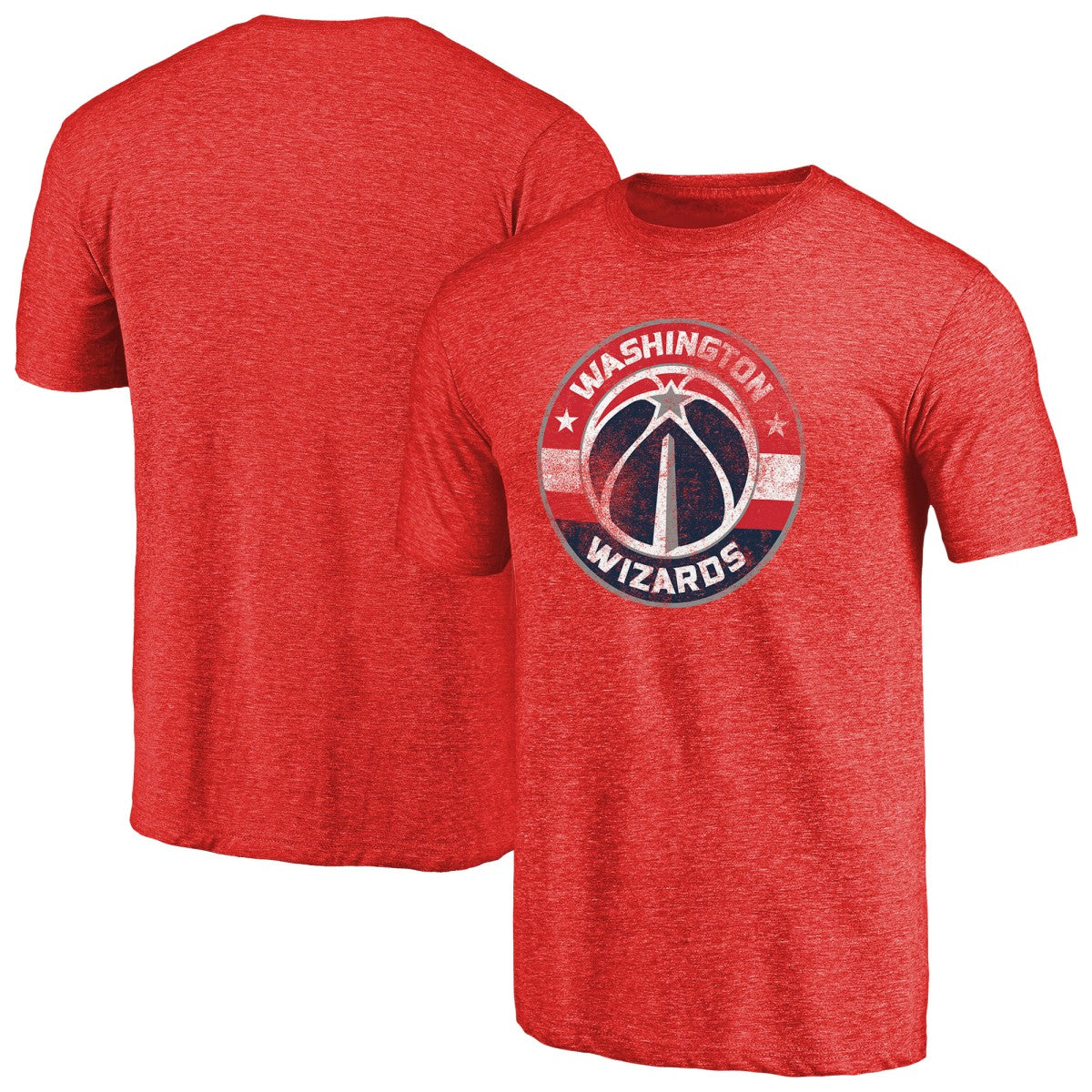 Washington Wizards Distressed Logo Tri-Blend T-Shirt Red - NBA