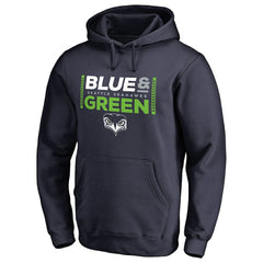 Seattle Seahawks Alternate Team Logo Gear Blue & Green Pullover Hoodie College Navy | NFL