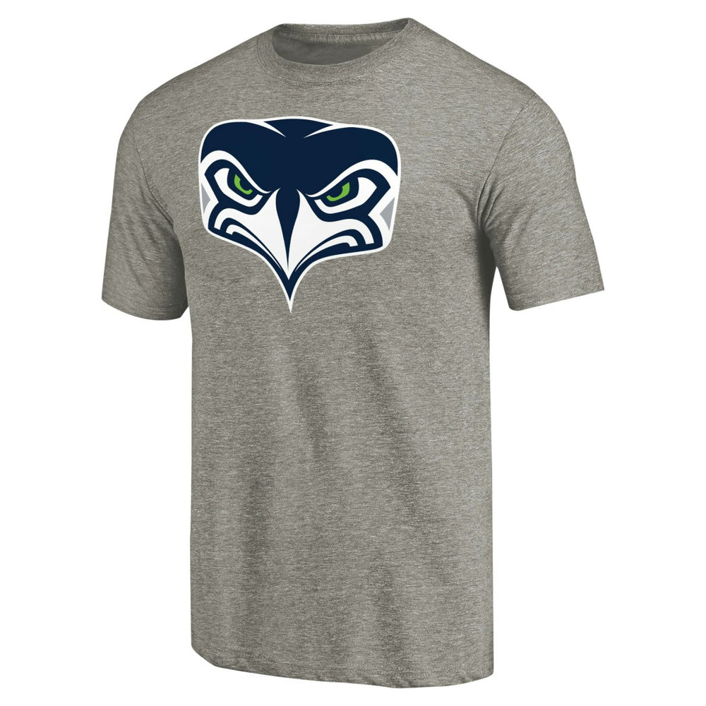 Seattle Seahawks Alternate Team Logo Gear Tri-Blend T-Shirt Ash | NFL