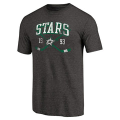 Dallas Stars Vintage Collection Line Shift Tri-Blend T-Shirt - Black - NHL