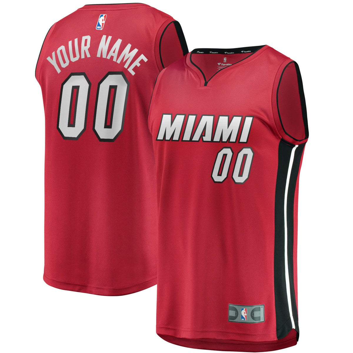 Miami Heat Youth Fast Break Replica Custom Jersey Red Statement Edition - NBA