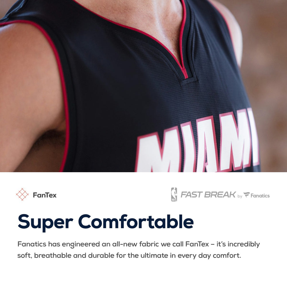 Miami Heat Youth Fast Break Replica Custom Jersey Red Statement Edition - NBA