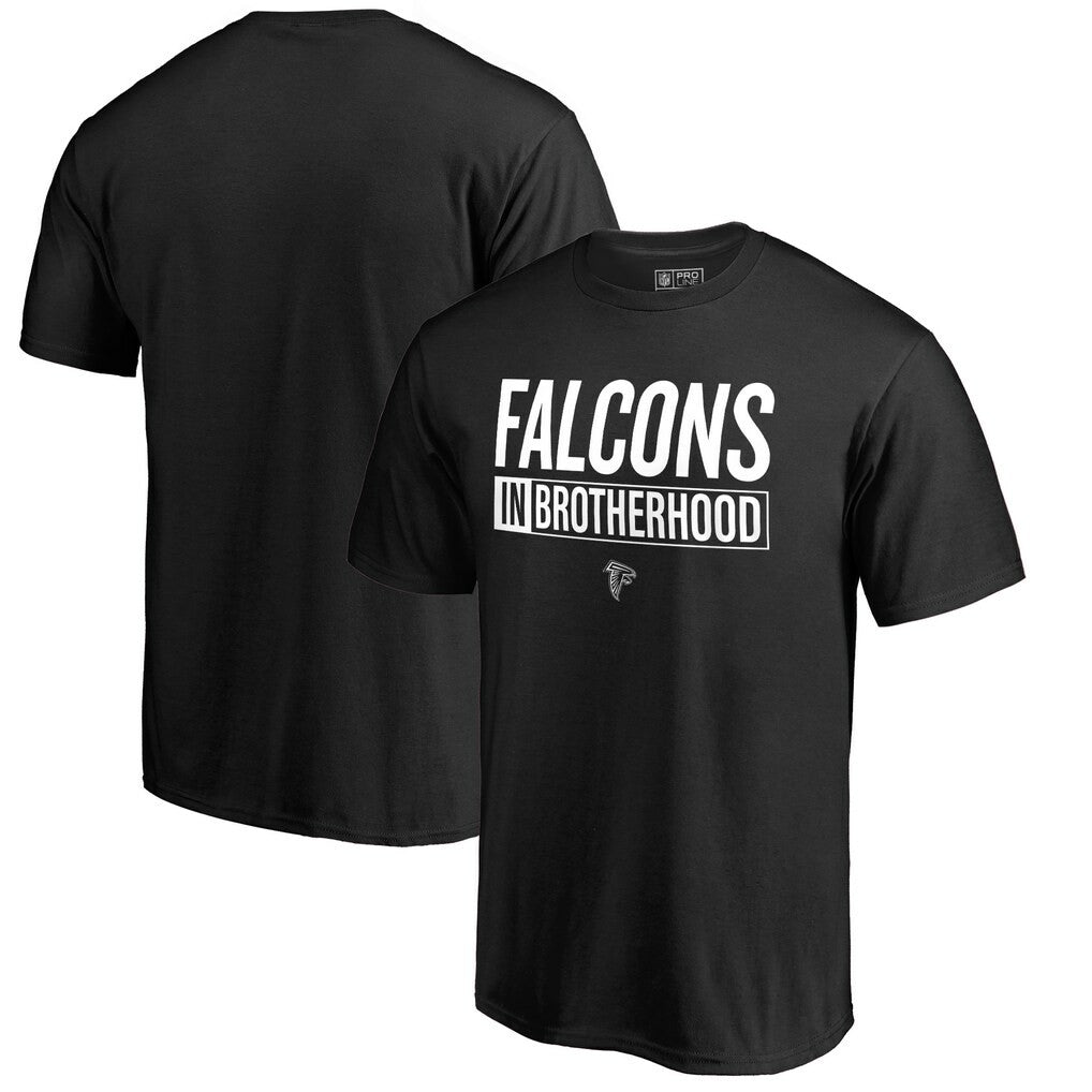 Atlanta Falcons Brotherhood Stack T-Shirt Black | NFL