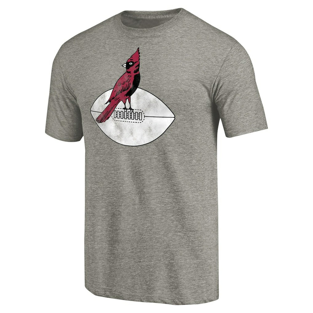 Arizona Cardinals Throwback Logo Tri-Blend T-Shirt Ash | NFL