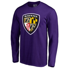 Baltimore Ravens Hometown Collection Long Sleeve T-Shirt Purple | NFL